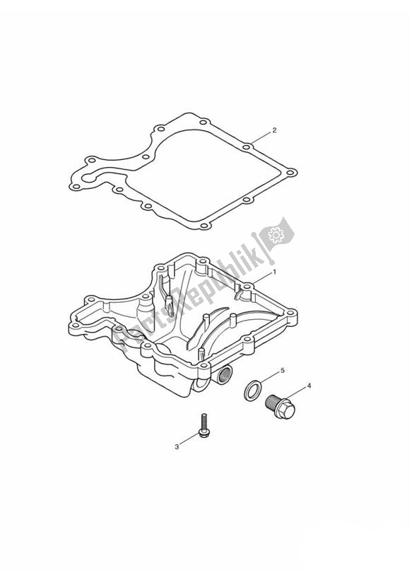 All parts for the Sump of the Triumph America Carburettor 790 2002 - 2007